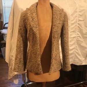 Theory cozy boucle single-breasted jacket